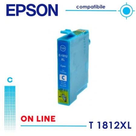 Epson T1812 XL Cartuccia Compatibile Ciano
