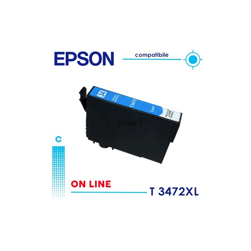 Epson T3472  Cartuccia Compatibile Ciano