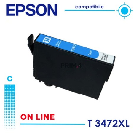 Epson T3472  Cartuccia Compatibile Ciano