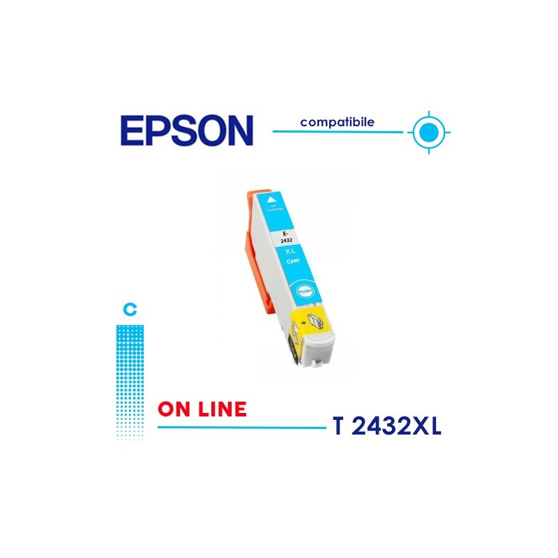 Epson T2432 XL Cartuccia Compatibile Ciano