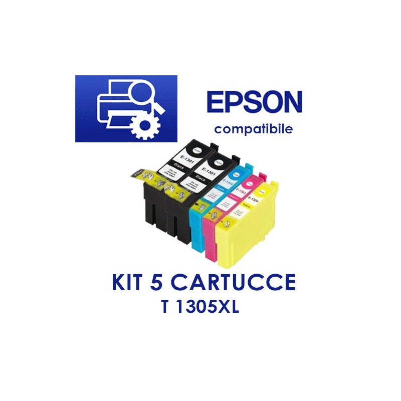 Epson T1305 XL  Cartuccie Compatibili MULTIPACK X5