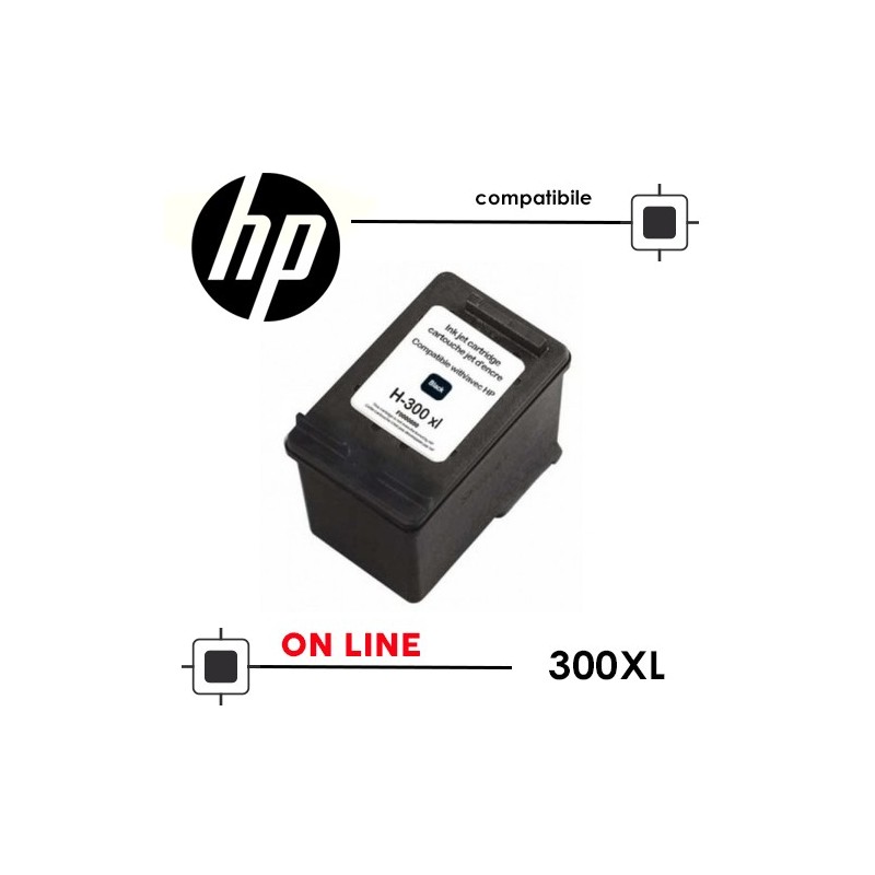 HP 300XL CC641EE Nero Compatibile