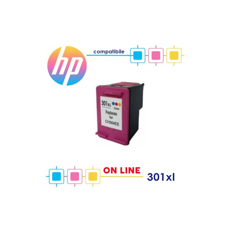 HP 301XL CH563EE Colori Compatibile