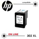 HP 302XL F6U68AE Nero Compatibile