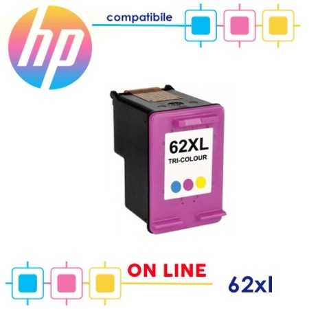Hp 62XL C2P07AE Colori Cartuccia Compatibile