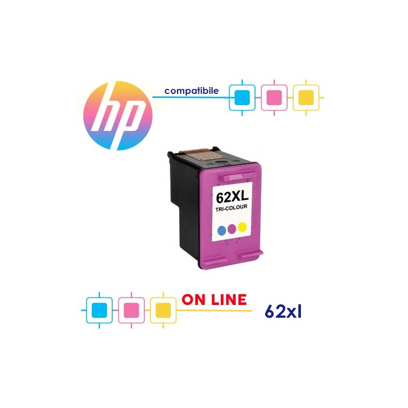 Hp 62XL C2P07AE Colori Cartuccia Compatibile