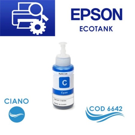 Inchiostro Ecotank Ciano L100,L110,L200,L210,L300.L355,L487