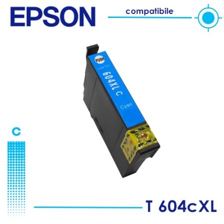 Epson T604XL Ciano Cartuccia Compatibile