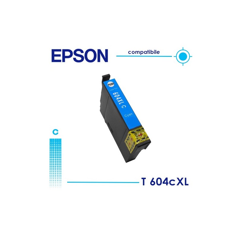 Epson T604XL Ciano Cartuccia Compatibile