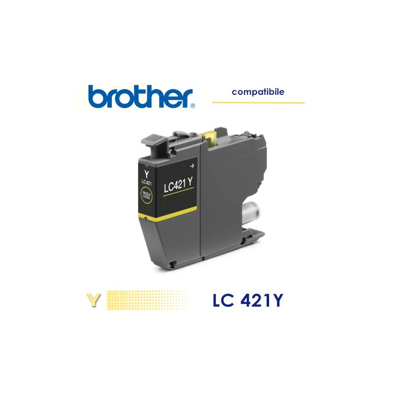 Brother LC421 Giallo Cartuccia Compatibile