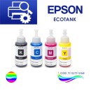 Inchiostro Ecotank multipack L100,L110,L200,L210,L300.L355,L490