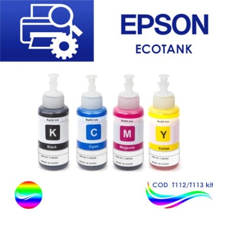 Inchiostro Ecotank multipack L100,L110,L200,L210,L300.L355,L490