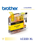 Brother LC223  Cartuccia Compatibile Giallo