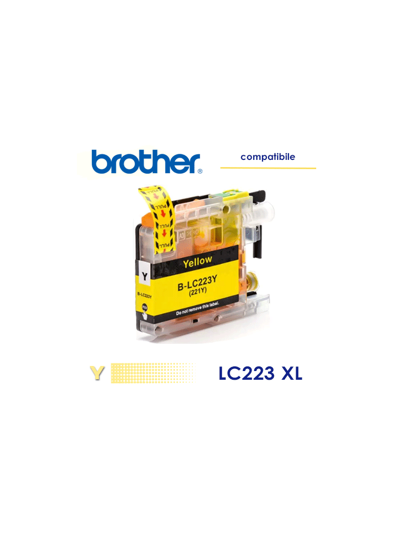 Brother LC223  Cartuccia Compatibile Giallo