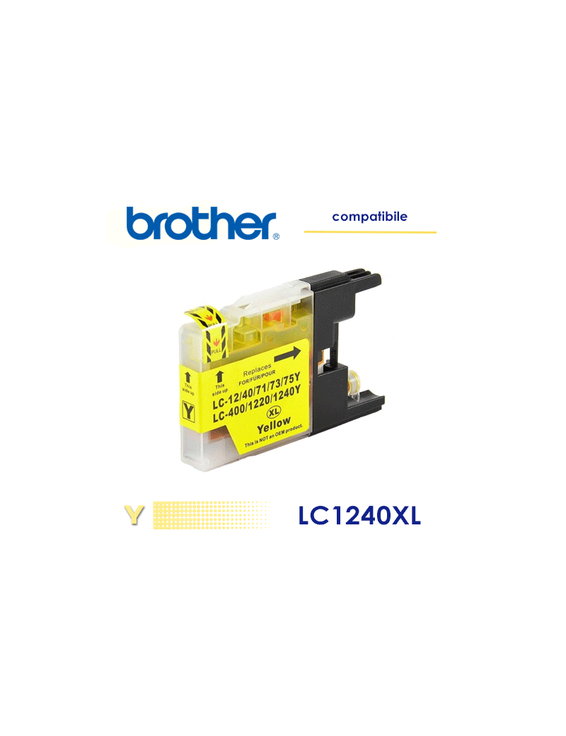 Brother LC1240XL Cartuccia Compatibile Giallo