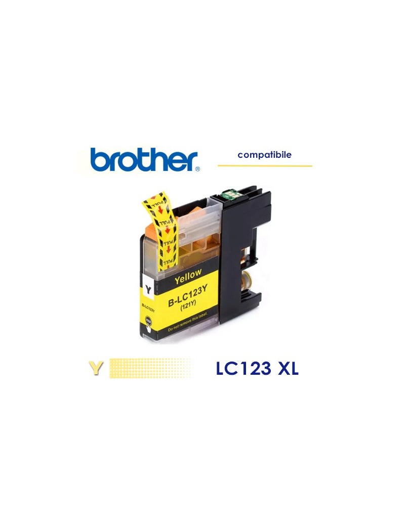 Brother LC123 Cartuccia Compatibile Giallo