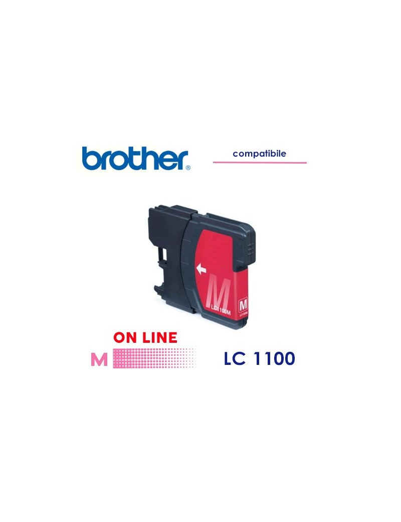 Brother LC1100_ LC980 Cartuccia Compatibile Magenta