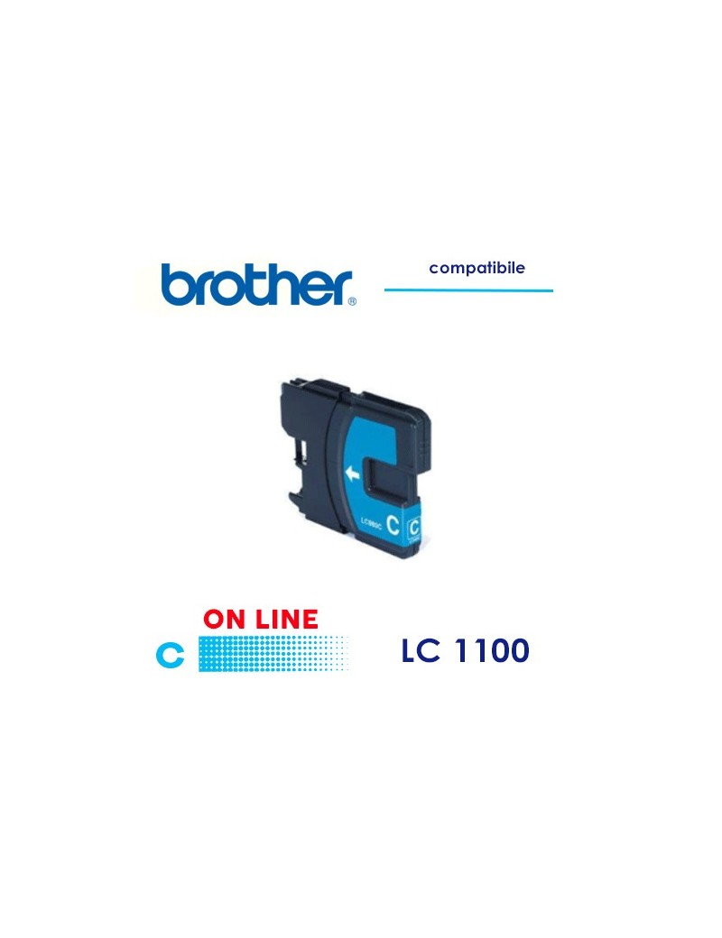 Brother LC1100_ LC980 Cartuccia Compatibile Ciano