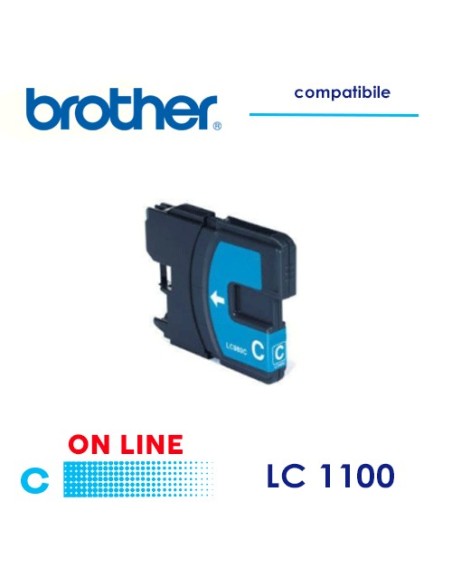 Brother LC1100_ LC980 Cartuccia Compatibile Ciano