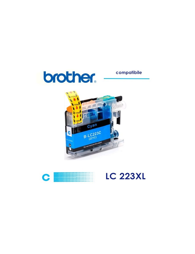 Brother LC223  Cartuccia Compatibile Ciano