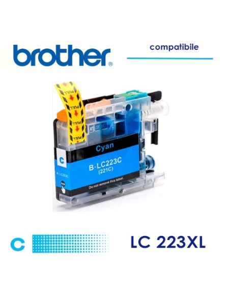 Brother LC223  Cartuccia Compatibile Ciano