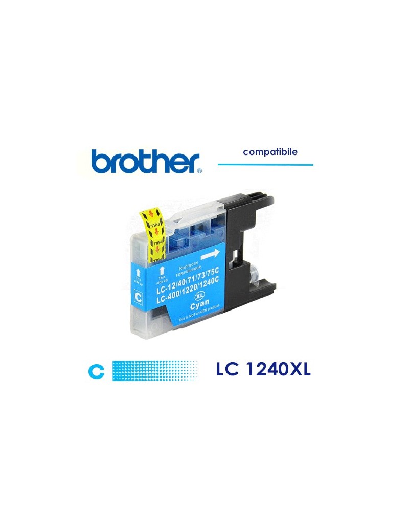 Brother LC1240XL Cartuccia Compatibile Ciano