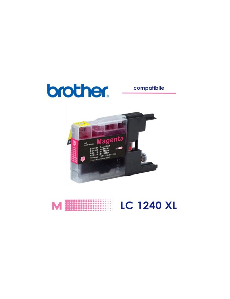 Brother LC1240XL Cartuccia Compatibile Magenta