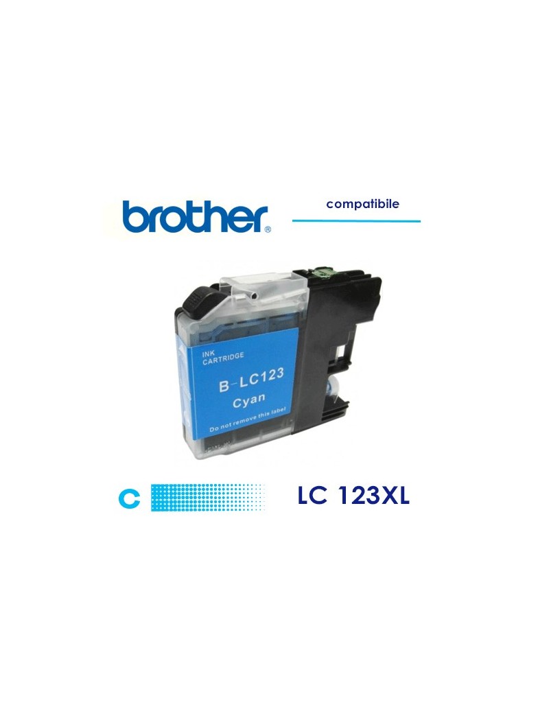 Brother LC123 Cartuccia Compatibile Ciano